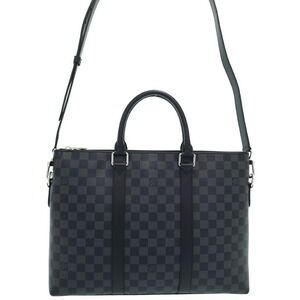 Louis Vuitton Damier Graphite Black Anton Briefcase Business Bag